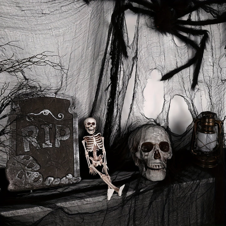 Skanto | Halloween svart stoff hengende dekorasjon – polyester skummel dekor