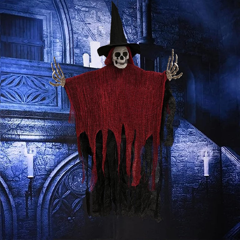 Skanto | Halloween Henge Skelet Spøkelse Dekorasjon Sett