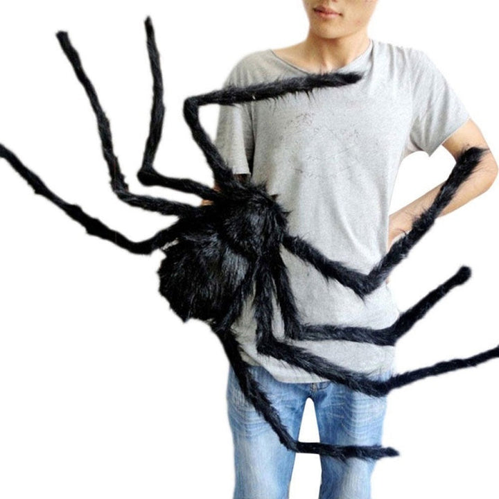 Skanto | CreepyCrawl Kjempeedderkopp – Realistisk Halloween Utendørs Hage Rekvisitt