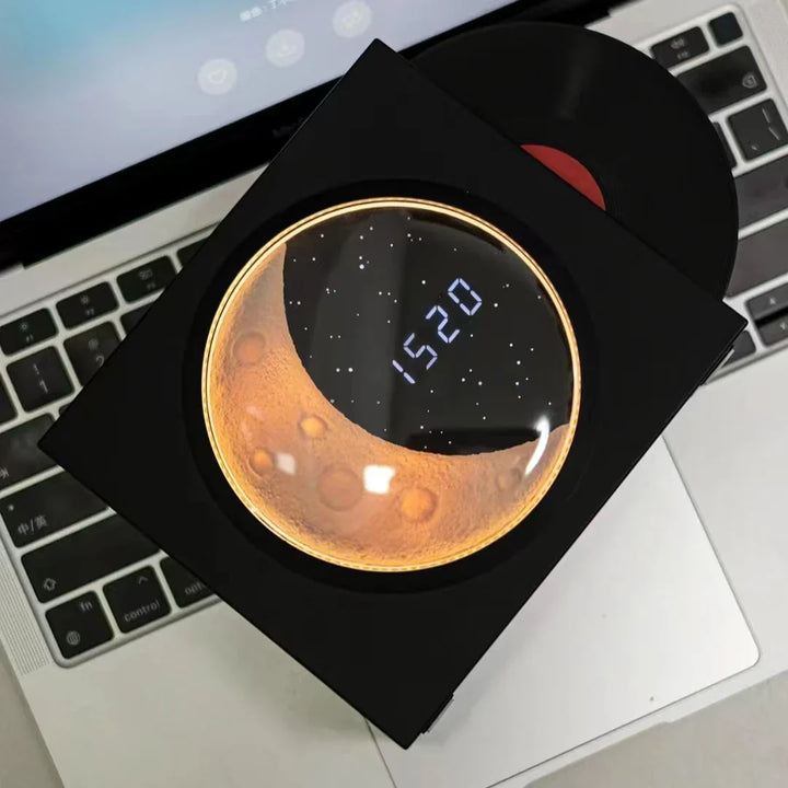 Månelampe med musikk og LED nattlys – Stemningsbelysning med Bluetooth-høyttaler | Skanto