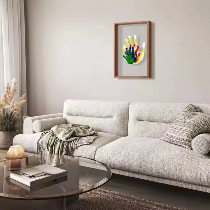 Skanto | Håndavtrykkramme for småbarn | Kreativt DIY-sett med 4-5 akrylplater – Bevar dyrebare minner sammen