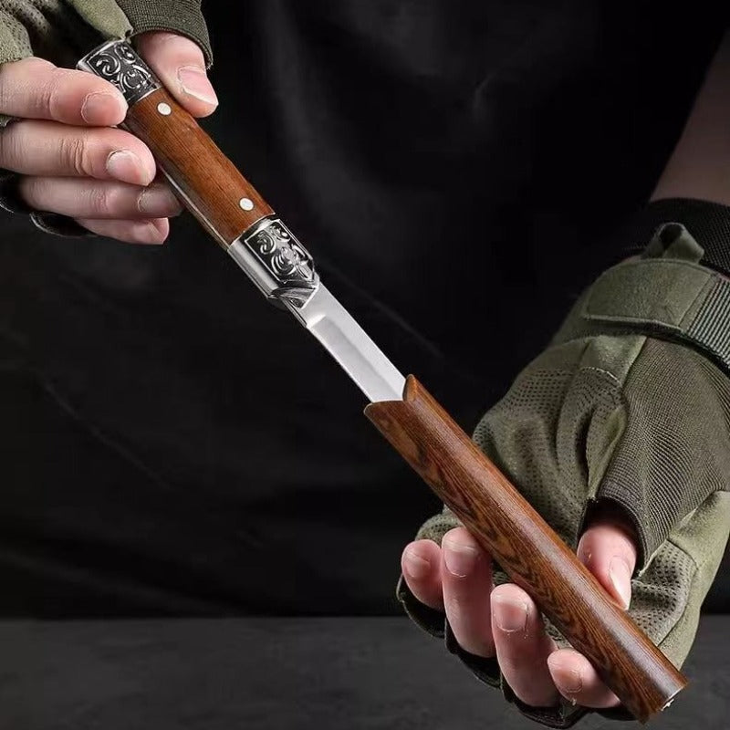 Norvo | Håndlaget verktøykniv med japansk treskaft