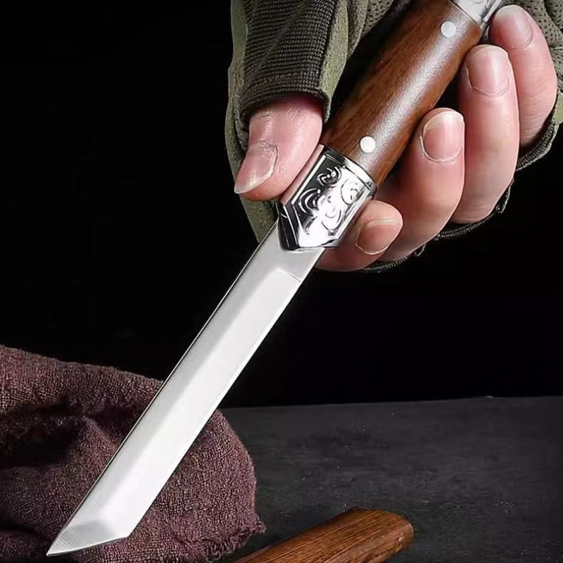 Håndlaget japansk stil trehåndtak nyttig kniv | Skanto