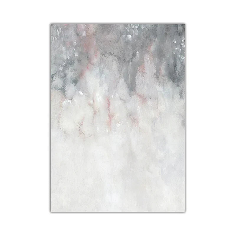Abstract shades of pink gray minimalist wall art fine art canvas prints pictures for modern apartment living room art decor | Skanto