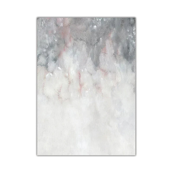 Abstract shades of pink gray minimalist wall art fine art canvas prints pictures for modern apartment living room art decor | Skanto