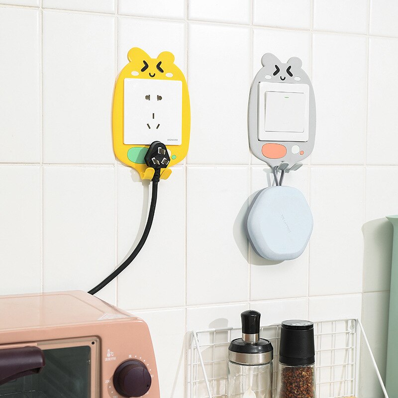 3D Luminous Cartoon Hook Outlet Sticker | Skanto
