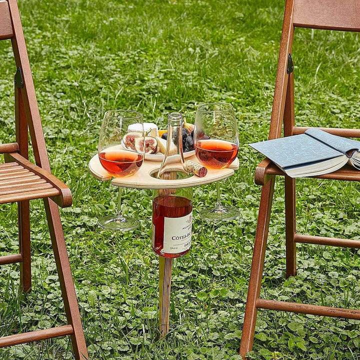 Utendørs-vinbord piknik til sommeren