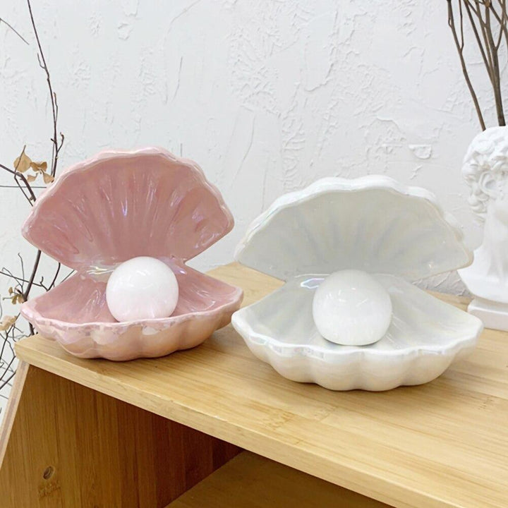 ShellGlow Lampe – Elegant Skallbelysning med Perle Skanto