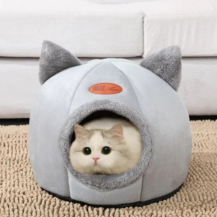 Skanto | Cozy Cave Vinter Katt- og Lite Hundeseng