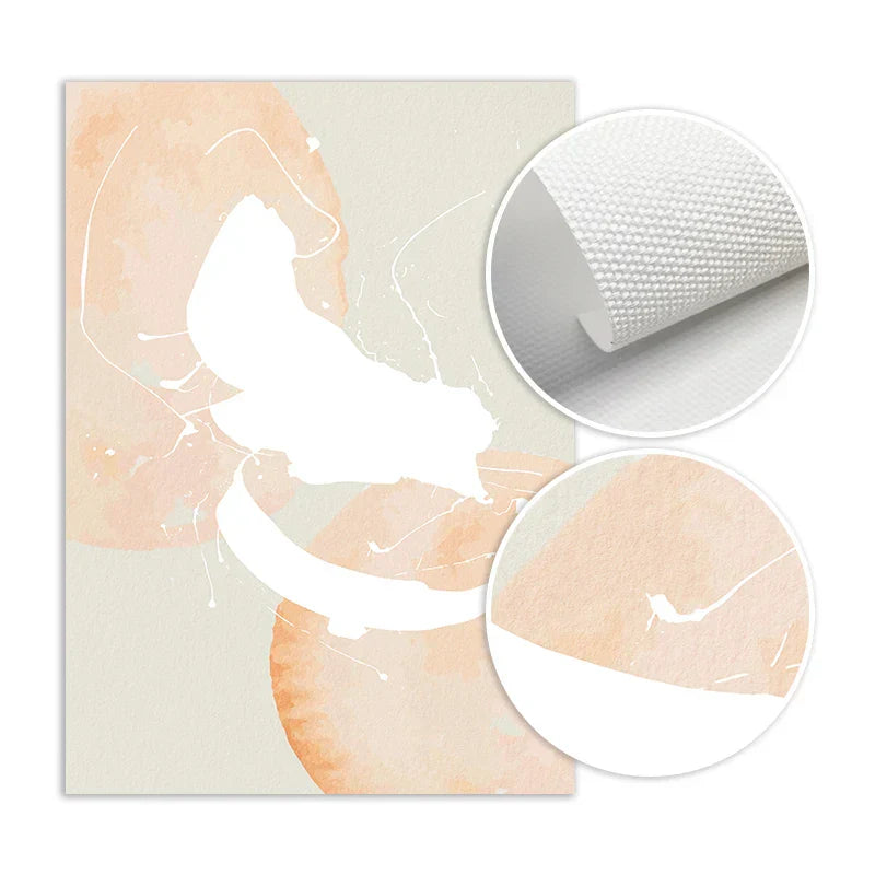 Minimalist Pastel Watercolor Wall Art Canvas Prints Modern Abstract Nordic Pictures for Living Room Bedroom Art Decor | Skanto