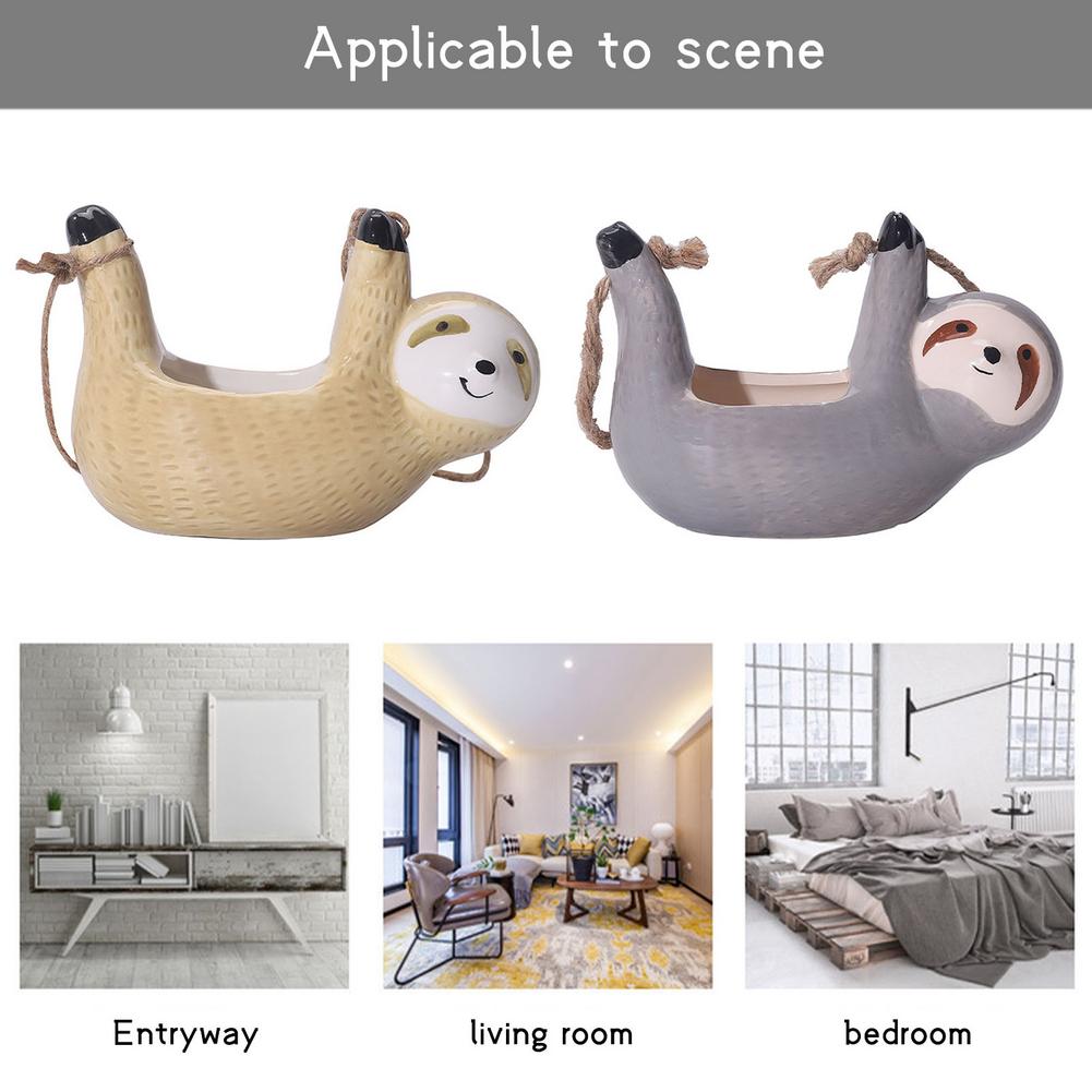 Norvo | Keramisk Glad Dovendyr Blomsterpotte