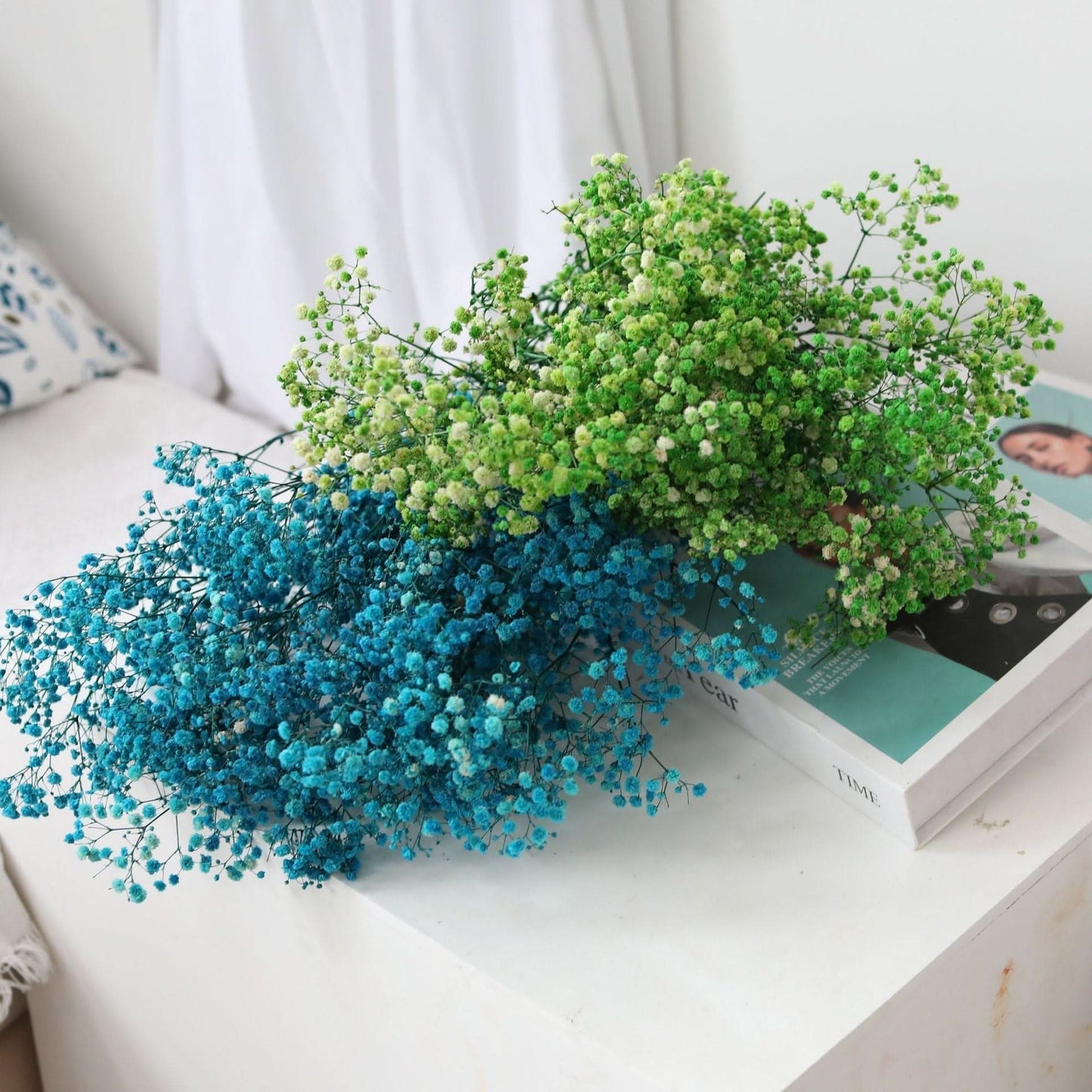 Norvo | Tørket Bevart Gypsophila Blomsterbukett – Naturlig Dekor