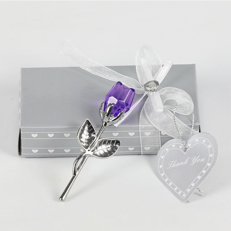 Luksuriøs Kristallrose i Geschenkbox – Valentinstagsgeschenk für Sie