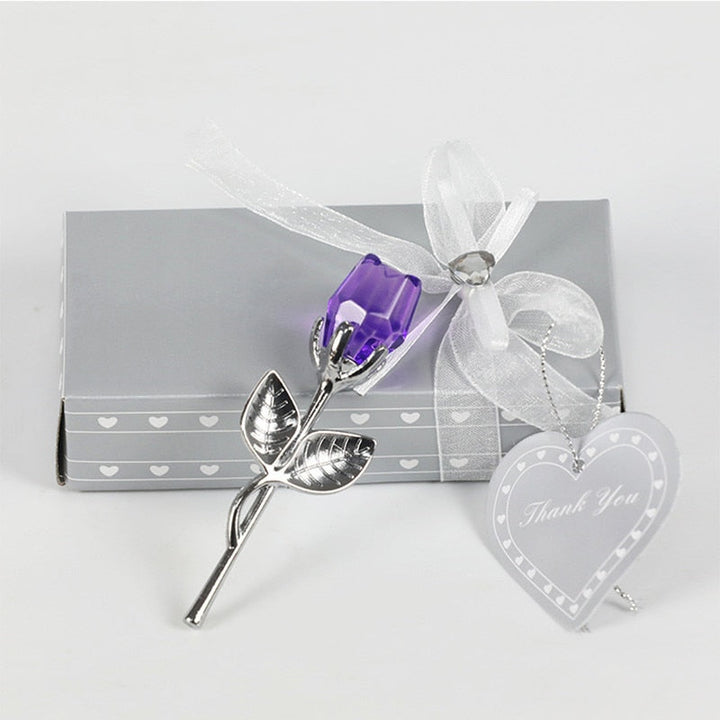 Luksuriøs Kristallrose i Geschenkbox – Valentinstagsgeschenk für Sie