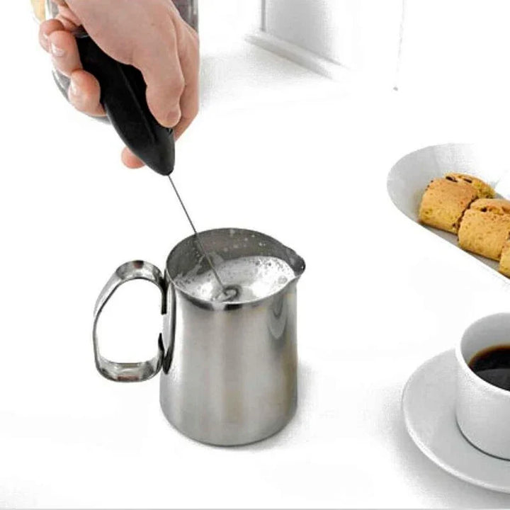 Skanto | Trådløs elektrisk melkeskummer & kaffemikser: Mini-stasjonærmikser for cappuccino, matlaging og mer!