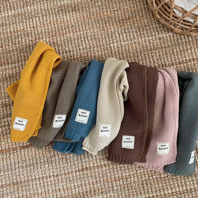 Norvo | Barne Strikket Skjerf – Mykt og Varmende Skjerf i Tidløst Design