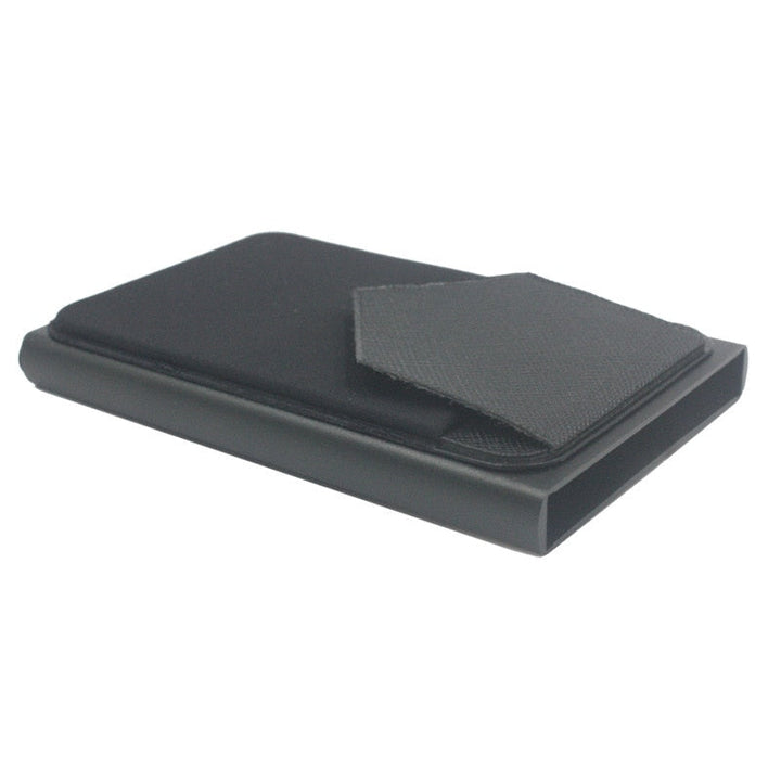 Skanto | Pop-Out Aluminium RFID Blokkerende Lommebok med Hurtigtilgang Skyver