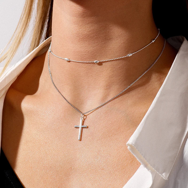Skanto | Delikat Lagd Choker og Korshalssmykke