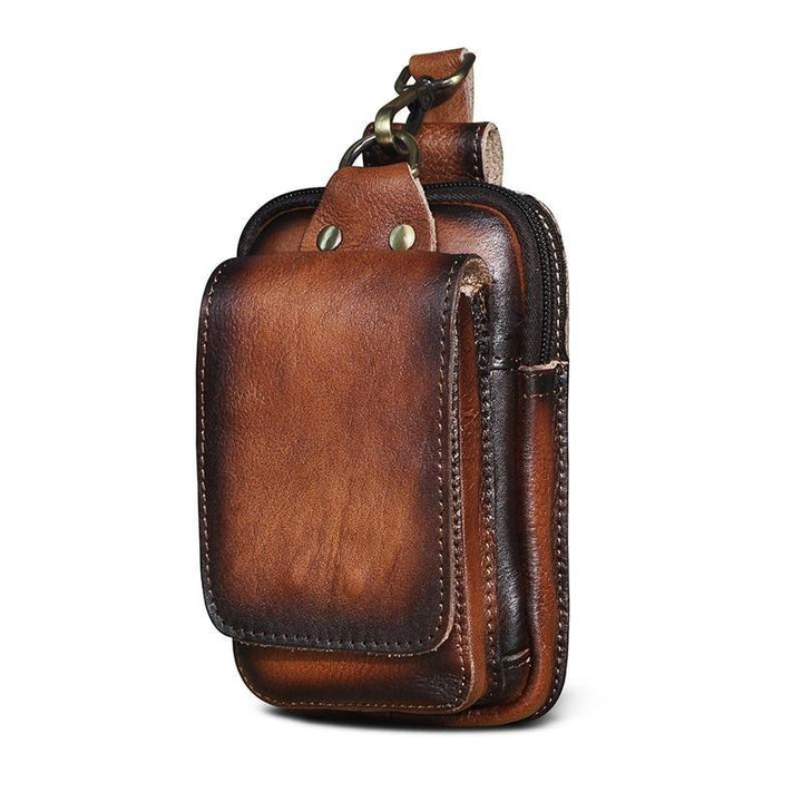 Skanto | Elegant lærbelte-pouch for menn