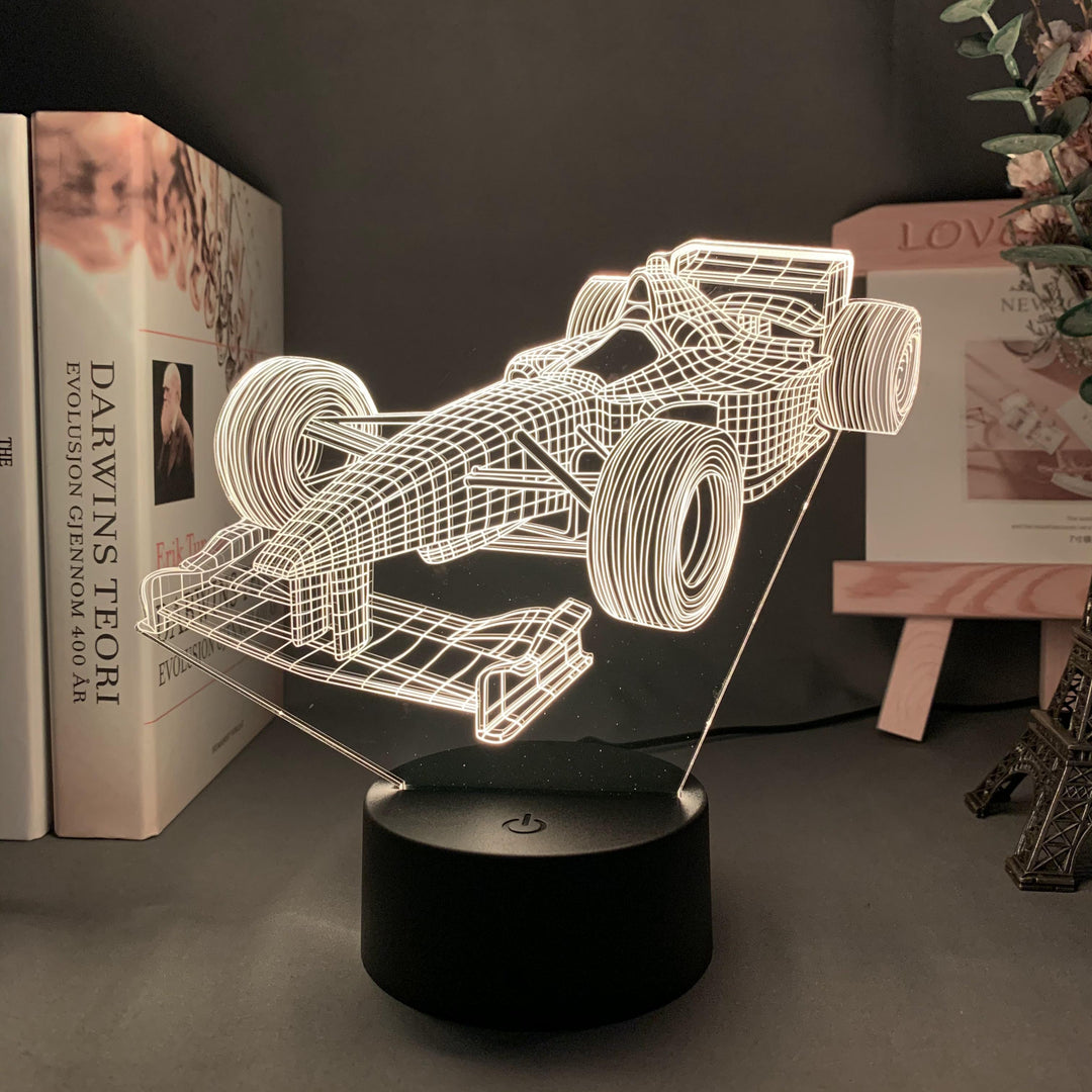 Skanto | Formel-1-3D-Illusjonslampe med fargemodus