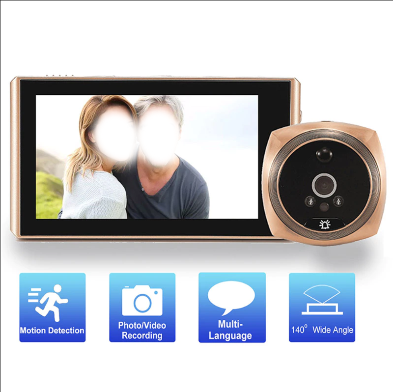 Skanto | Smart Motion Detector Dør Kikkerthull Kamera