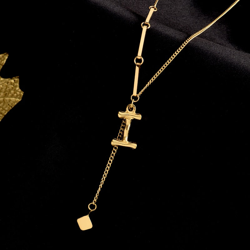 Skanto | Sjarmerende Initialer Bokstav Halskjede