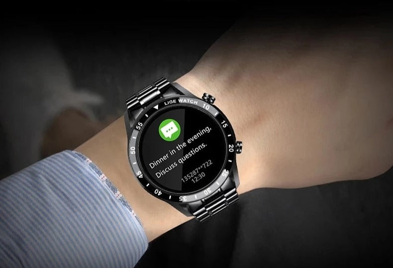 Skanto | Luksus 4G Smartklokke – Stilig klokke med samtaler, GPS og helsefunksjoner