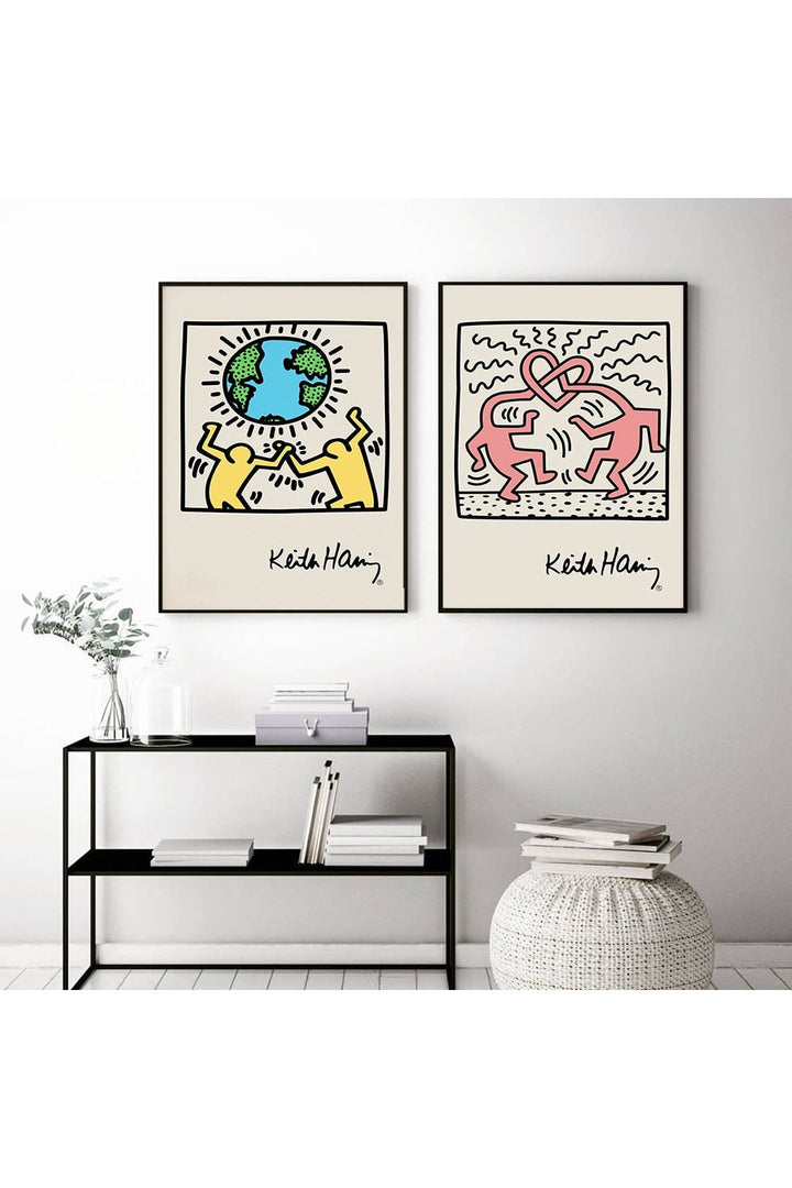 Skanto | Keith Haring Inspirert Lerretskunst