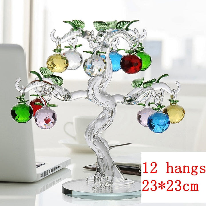 Skanto | Elegant Krystall Apple Tre Hjem Dekor