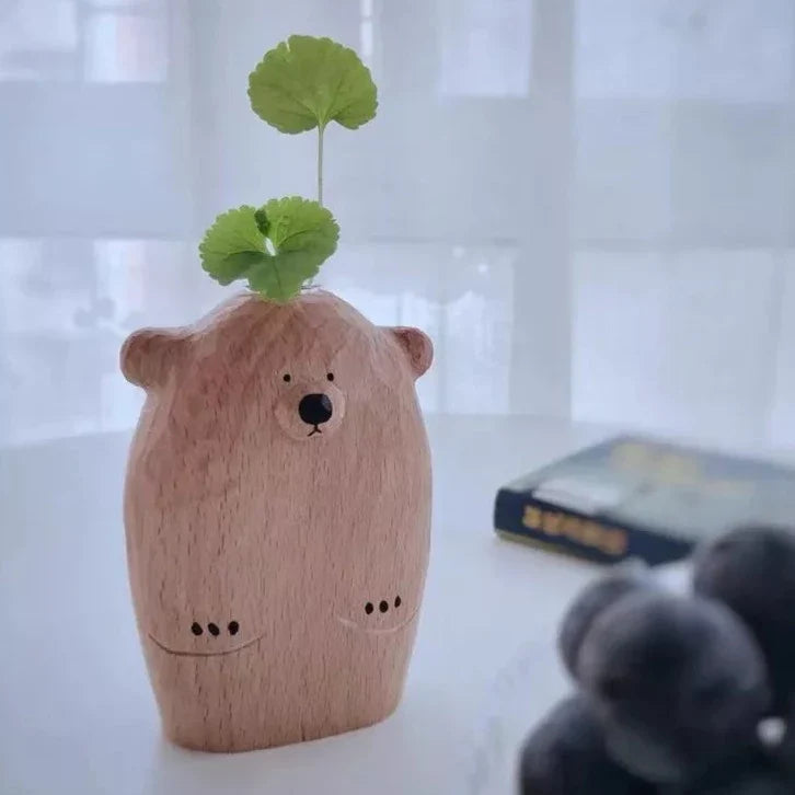 Søt liten bjørn-blomsterpotte | Skanto