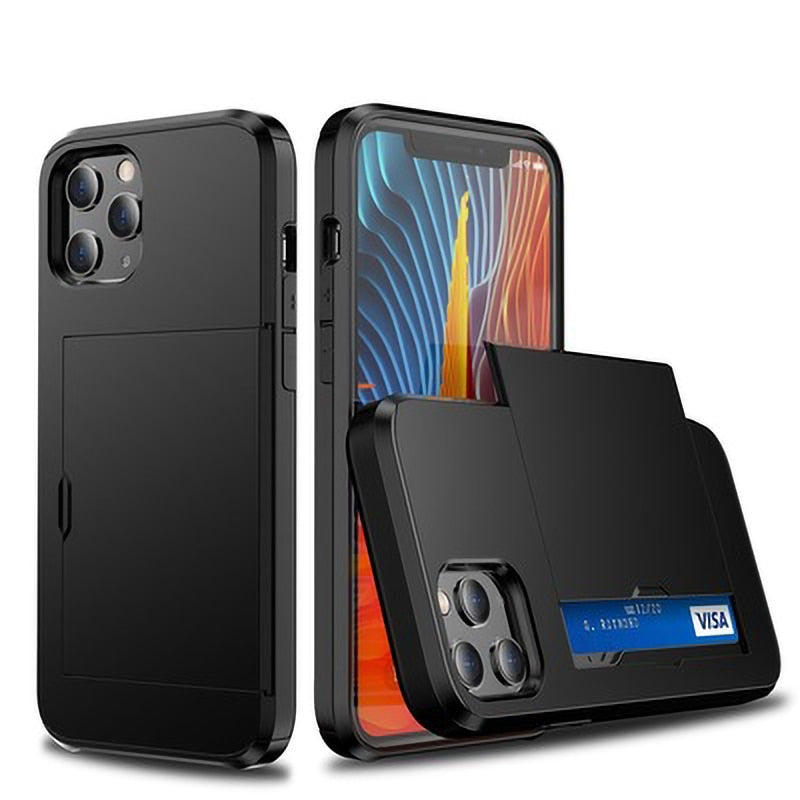 Skanto | Business Armor Slide Wallet iPhone Case