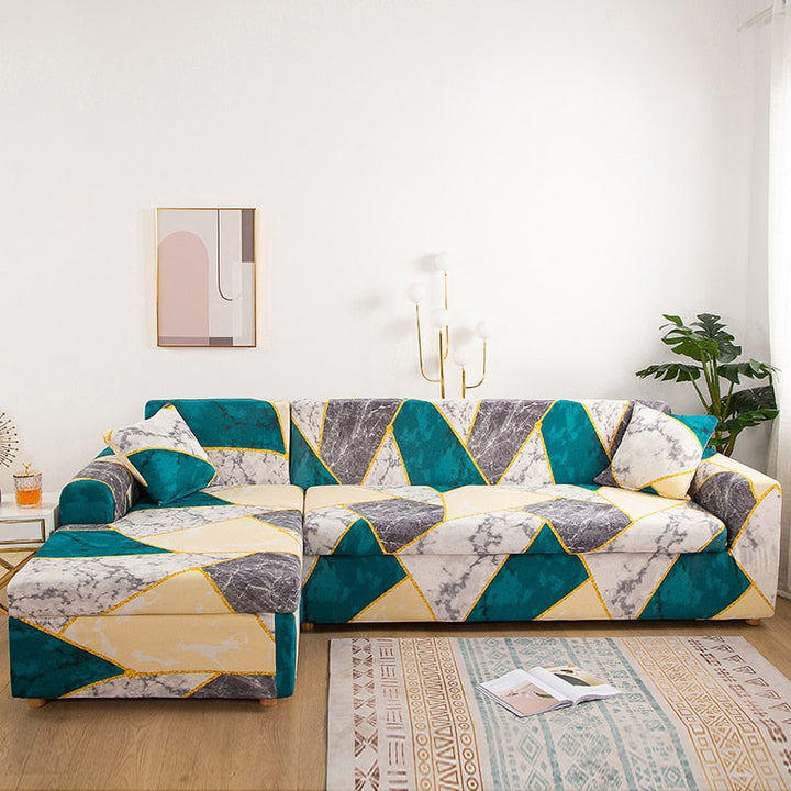 Moderne Skli-sikre Fargerik Elastisk Sofatrekk | Skanto