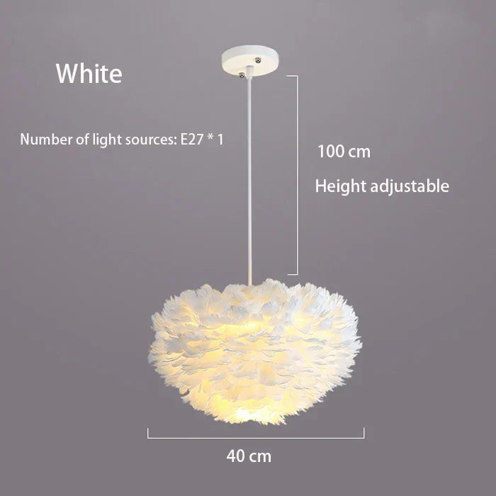 Cloud Like Realistic Feather Chandelier | Skanto
