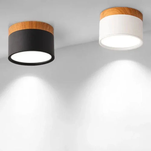 Skanto | Alante - Nordic Wood Style Overflatemontert Rund Taklampe