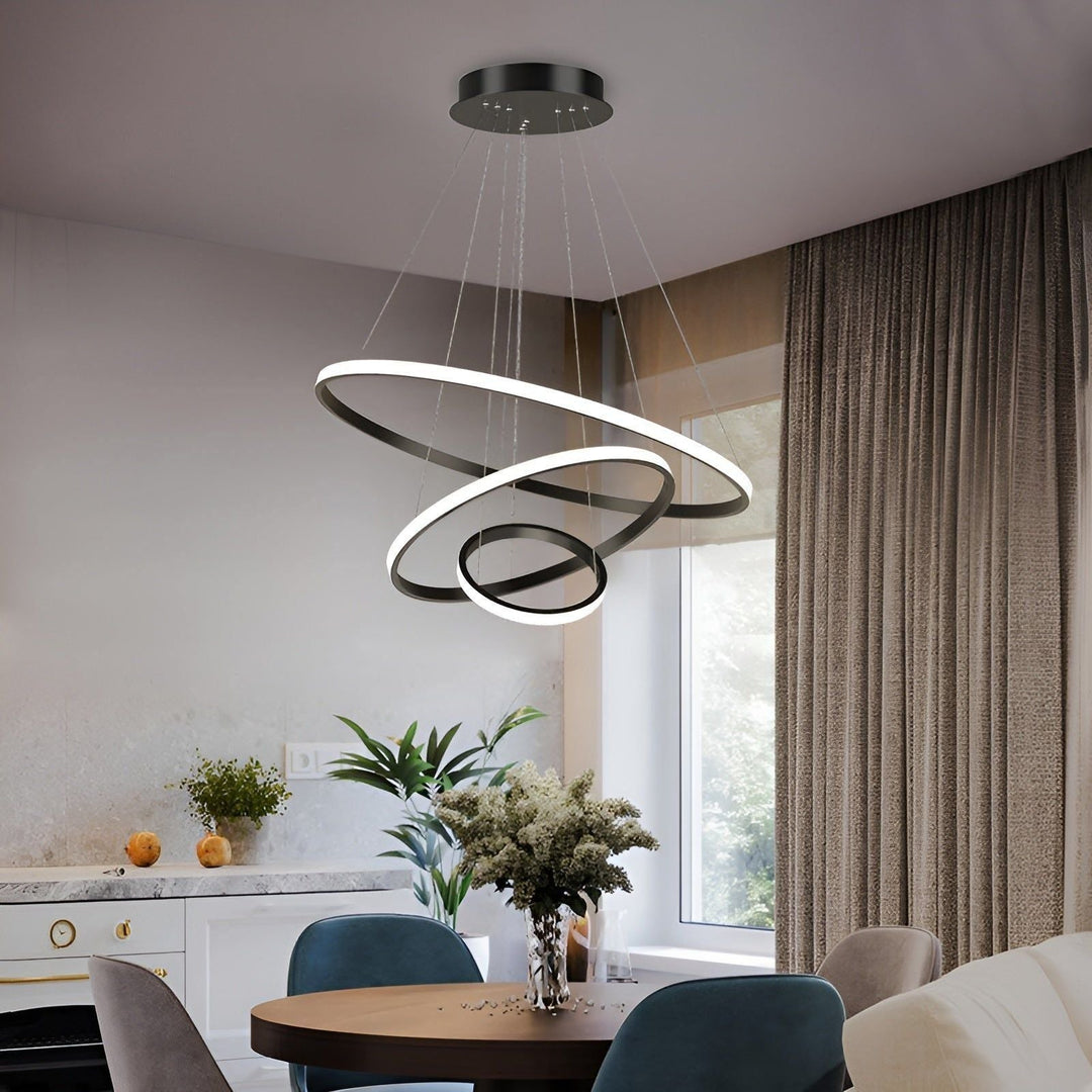 LED pendellampe med kuledesign – Moderne og Elegant | Ideell for stue eller spisestue | Skanto