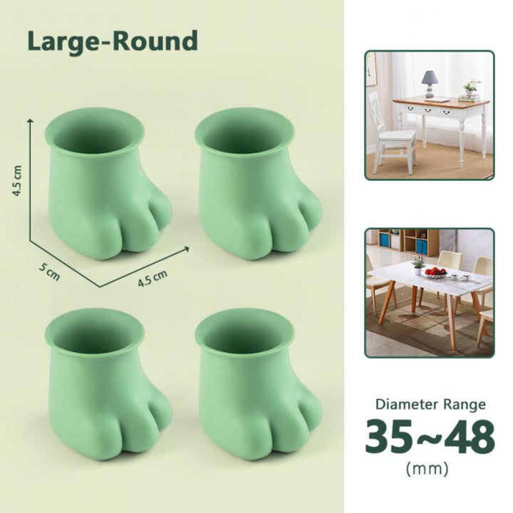 Skanto | 4Pcs Rutsikre katt poter møbelben dekselet