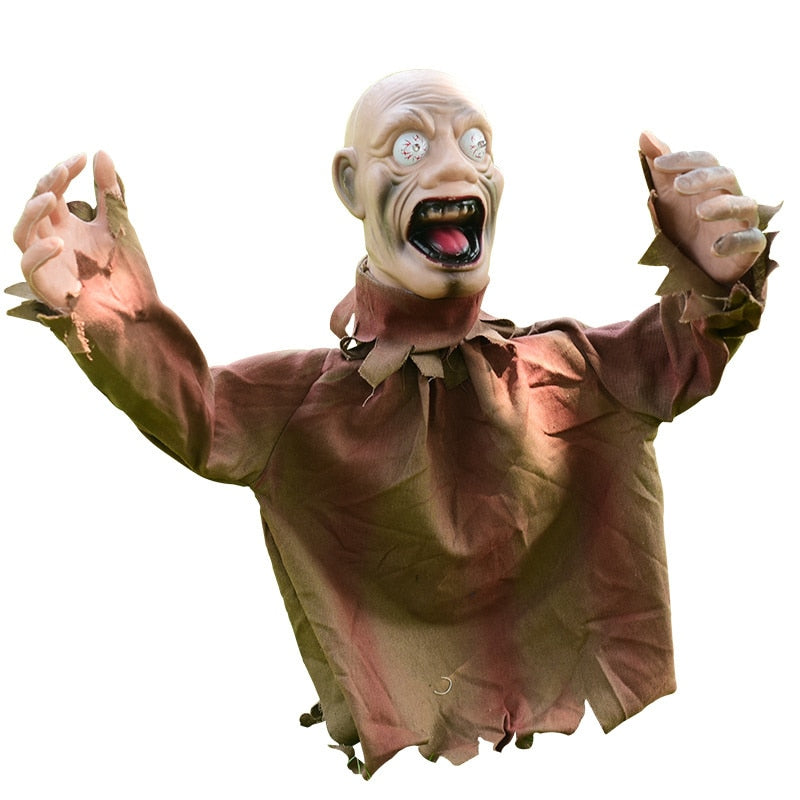 Skanto | Skremmende Skrikende Zombie Hage Halloween Dekorasjon
