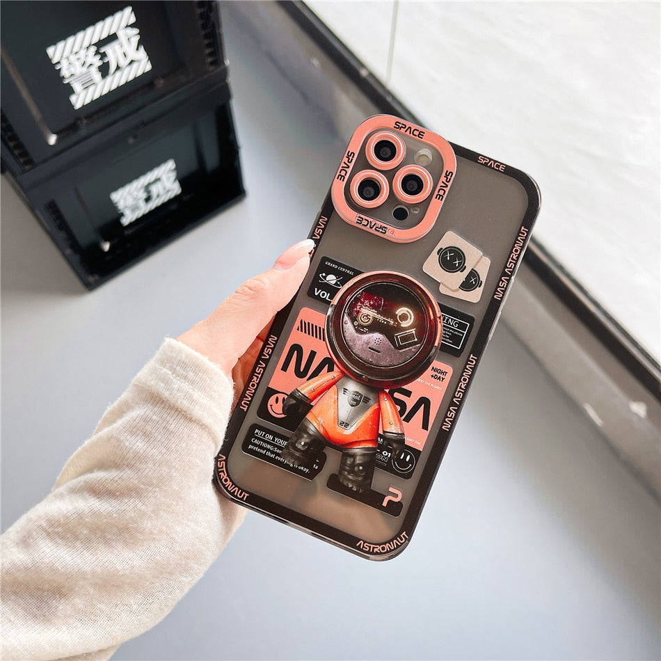 Skanto | Space Time Astronaut Kunstnerisk Telefondeksel