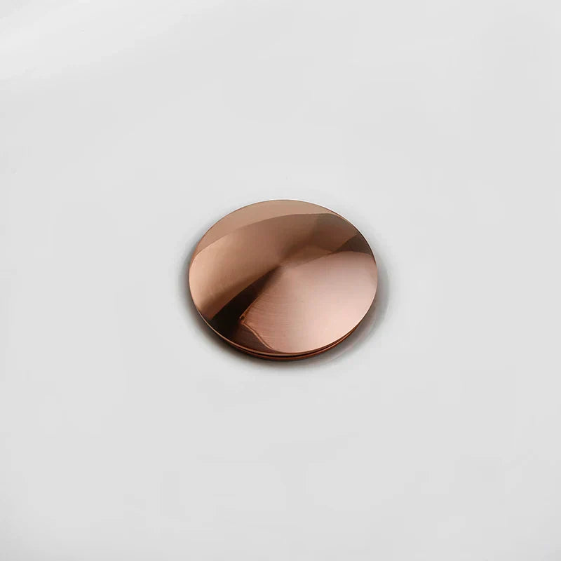 Bagnolux Rose Gold Sink Drain Valve Skanto