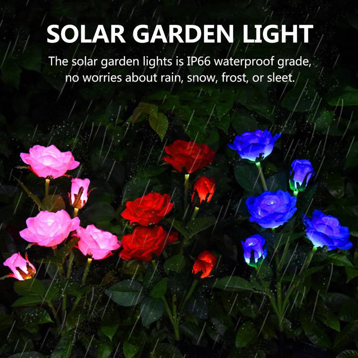 LED Solcelle Rose Dekorativ Lys | Skanto