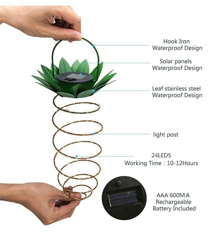 Skanto | Ananas Solar Hage Lampe