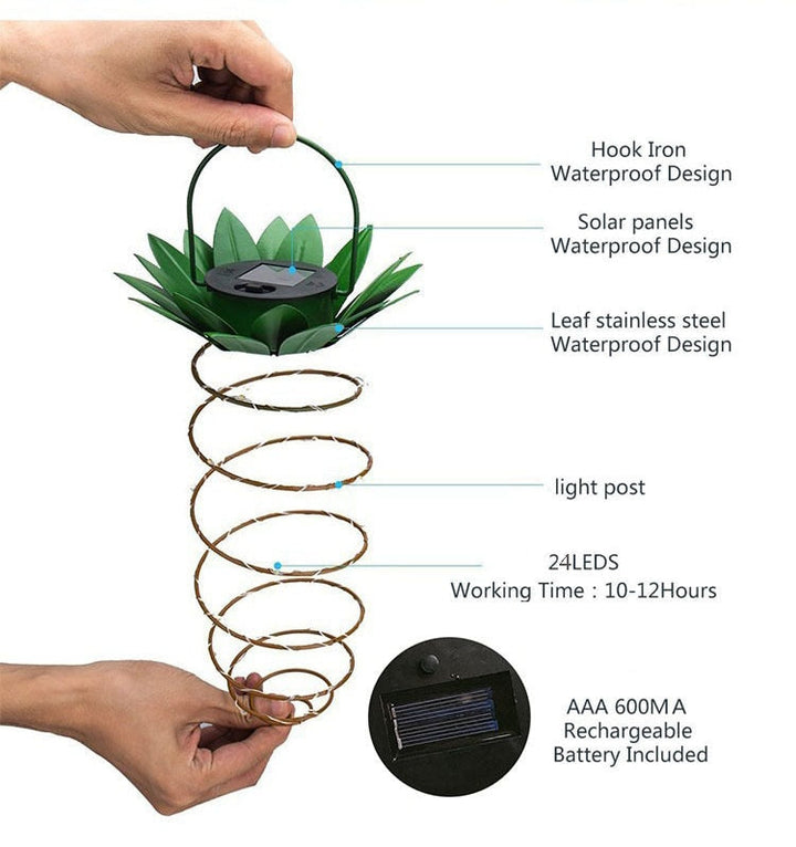 Skanto | Ananas Solar Hage Lampe