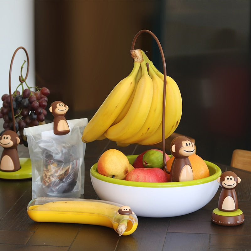 Skanto | Monkey Shape Kjøkken Banan Henger Stativ
