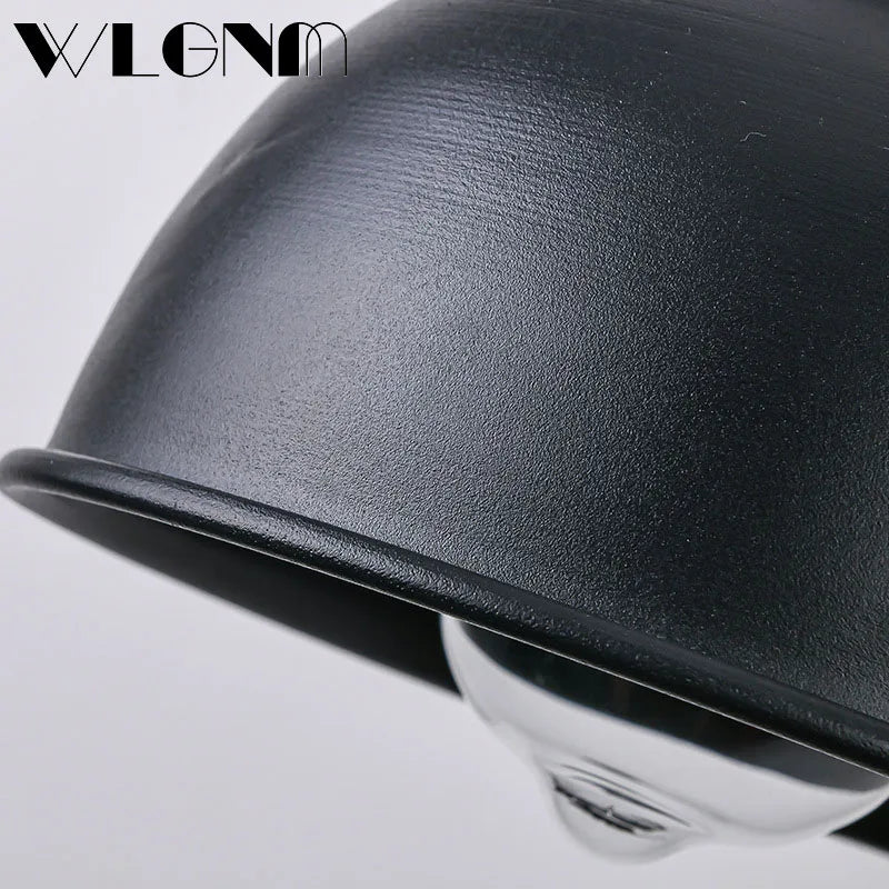 Skanto | Vanntett Retro Utendørs Hage Veranda Vegglampe: Vintage Jern Vegglampe for Korridor, Trapp, Gårdsplass, Balkong, Villa