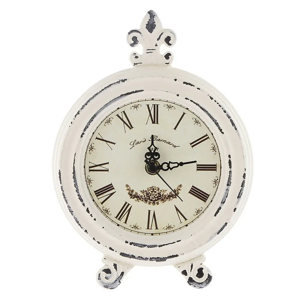 Skanto | Vintage Tre Stil Bordklokke med Alarm