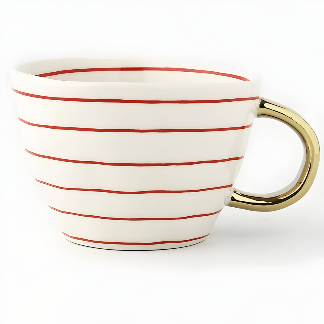Keramikkopp med geometrisk design – Stilig og moderne | Ideell for kaffe eller te | Skanto