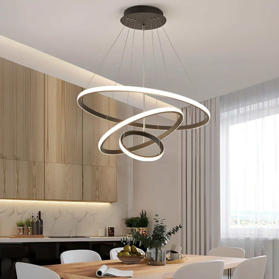 LED pendellampe med kuledesign – Moderne og Elegant | Ideell for stue eller spisestue | Skanto