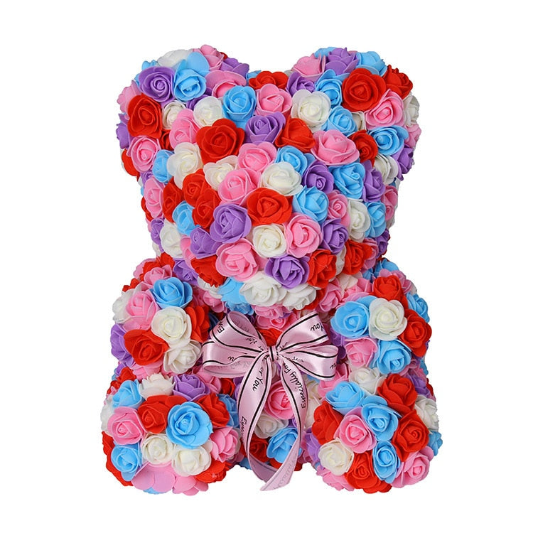 Skanto | Kunstige Rose Blomster Teddy Bjørn
