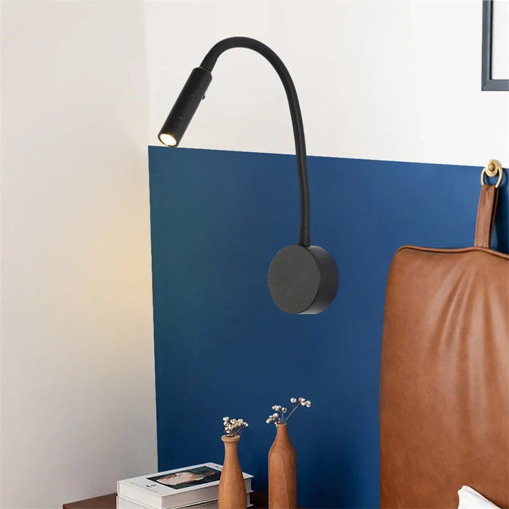 Skanto | Moderne Fleksibel LED Leselampe med Bryter for Soverom og Studie - 1W/3W