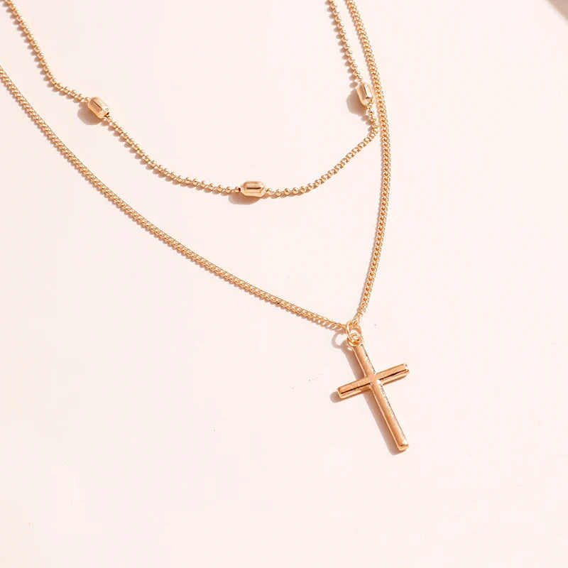 Skanto | Delikat Lagd Choker og Korshalssmykke